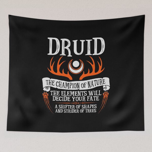 Item preview, DRUID, THE CHAMPION OF NATURE - Dungeons & Dragons (Black) designed and sold by enduratrum.