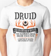DRUID, THE CHAMPION OF NATURE - Dungeons & Dragons (Black) Unisex T-Shirt
