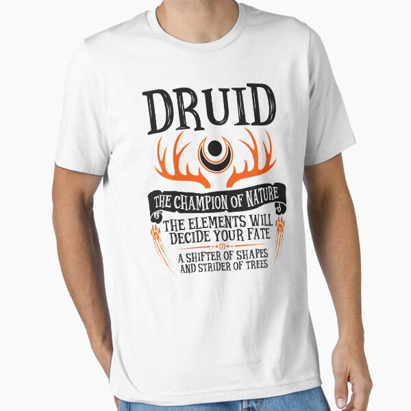 Item preview, DRUID, THE CHAMPION OF NATURE - Dungeons & Dragons (Black) designed and sold by enduratrum.