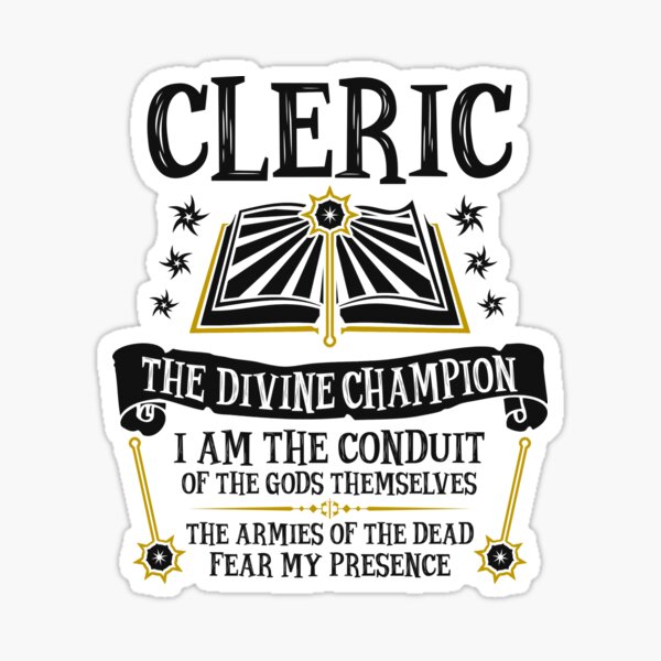 Item preview, CLERIC, THE DIVINE CHAMPION - Dungeons & Dragons (Black) designed and sold by enduratrum.