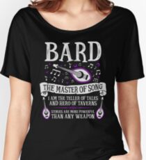BARD, THE MASTER OF SONG - Dungeons & Dragons (White) Women's Relaxed Fit T-Shirt