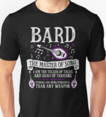 BARD, THE MASTER OF SONG - Dungeons & Dragons (White) Unisex T-Shirt