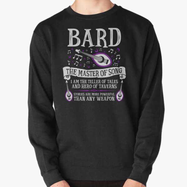 BARD, THE MASTER OF SONG - Dungeons & Dragons (White) Pullover Sweatshirt