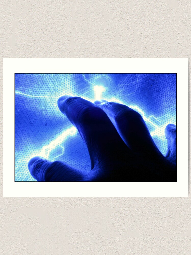 Alternate view of A Touch of Electric Blue Art Print