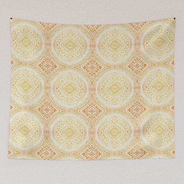 Item preview, orange mandala designed and sold by rebecca-n-art.