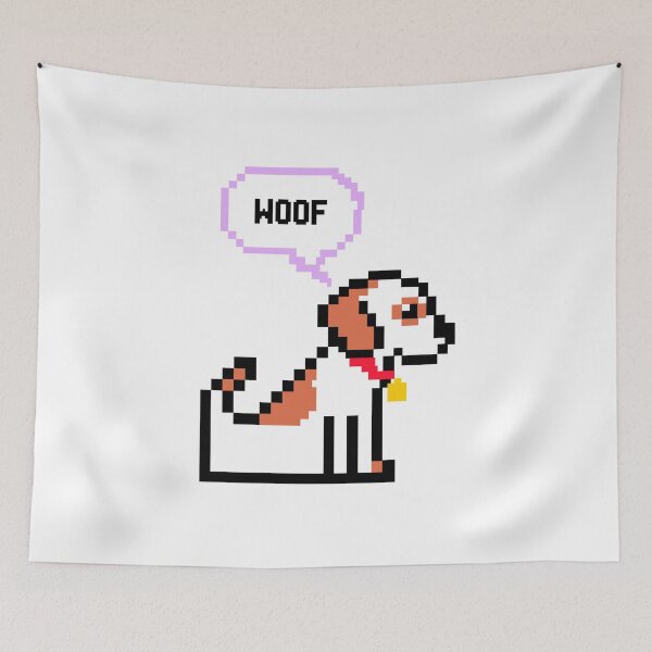 Item preview, Pixel Beagle Dog - Woof designed and sold by SuperrSunday.