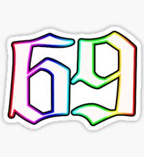 Tekashi 6ix9ine 69 Rap Sticker