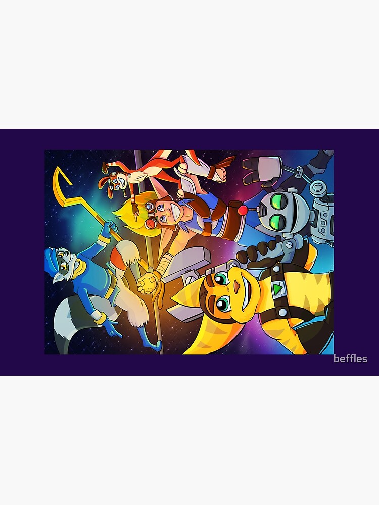 Playstation 2 Stars - Sly Cooper - Ratchet and Clank - Jak and Daxter  Poster for Sale by beffles