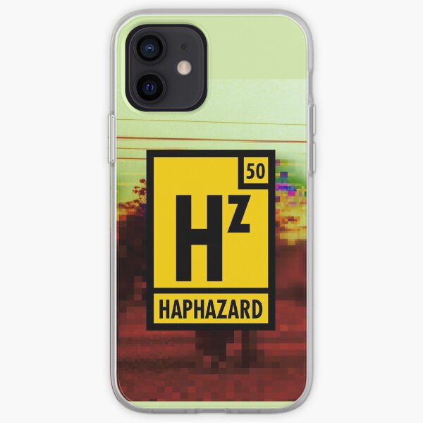 Haphazard Logo 1 with pixelated background iPhone Soft Case