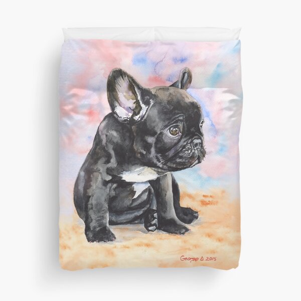 French Bulldog Puppy Duvet Cover