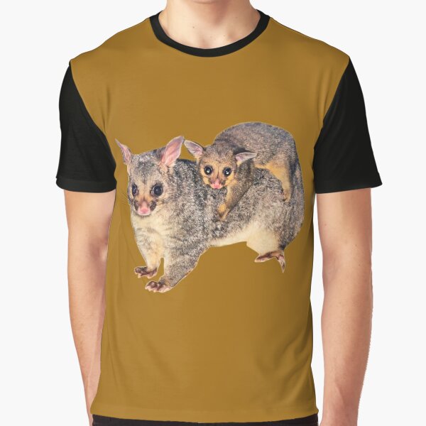 Australian Brushtail Possum and Joey Graphic T-Shirt