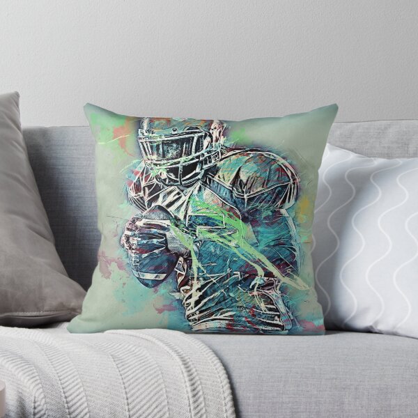 American Football Player Throw Pillow