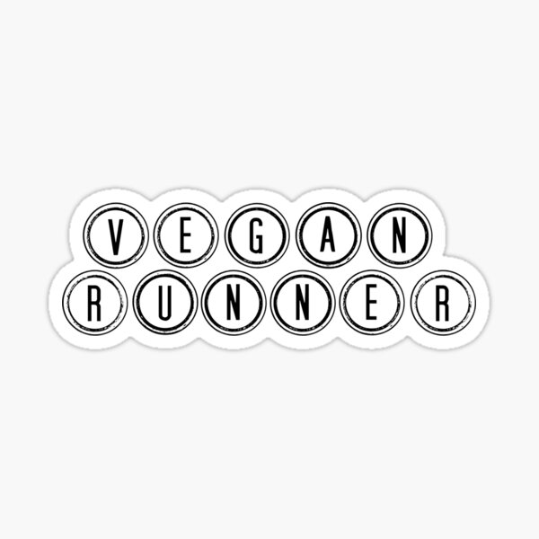 Vegan Runner Stickers Redbubble