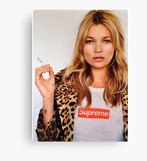 Kate Moss Supreme Canvas Print
