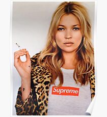 Kate Moss Supreme Poster