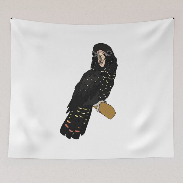 Item preview, Black Yellowtail Cockatoo designed and sold by nolessjess.