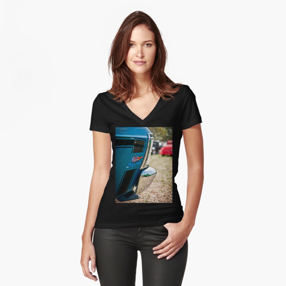 Item preview, Fitted V-Neck T-Shirt designed and sold by radestilo.