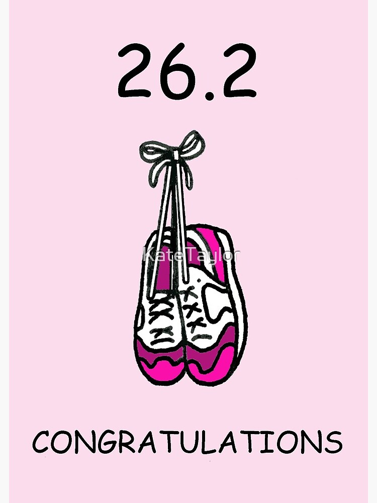 Marathon Congratulations 26.2 Miles Greeting Card for Sale by