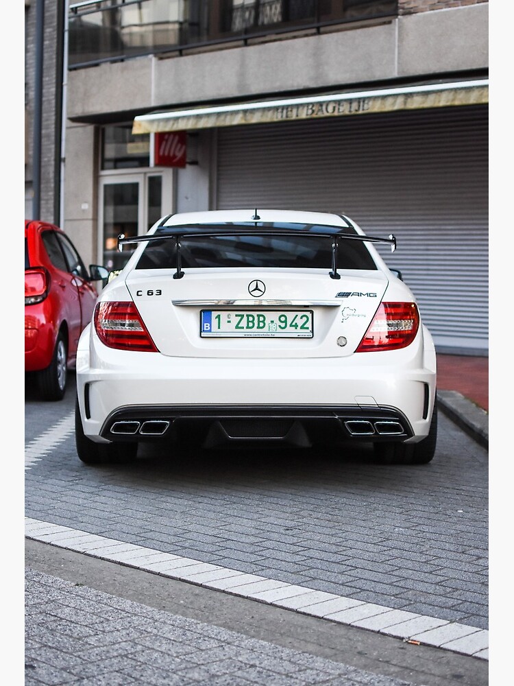 Mercedes Benz C63 Amg Black Series Art Board Print By Dutchstylez Redbubble