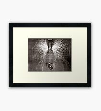 Tesla In Study Framed Print