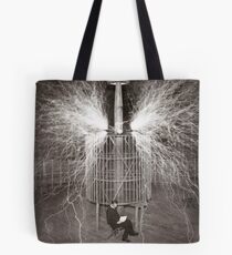 Tesla In Study Tote Bag