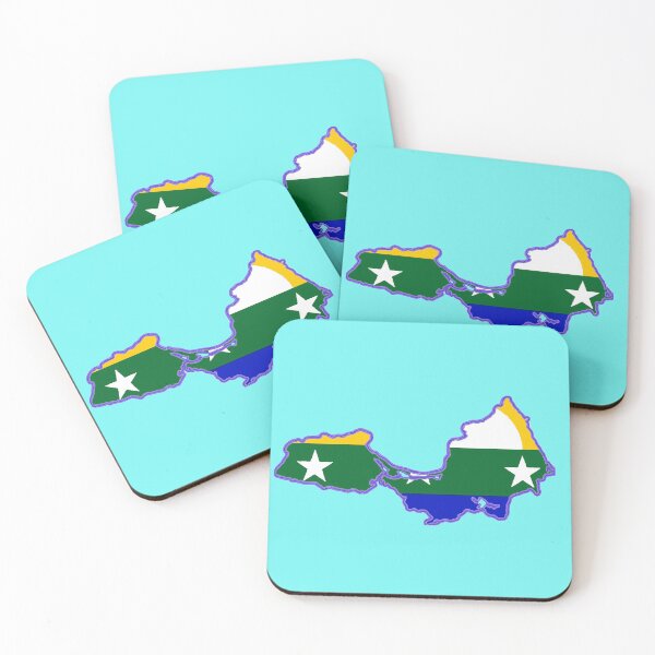 Item preview, Margarita Island Map with Flag of Margarita Island designed and sold by Havocgirl.