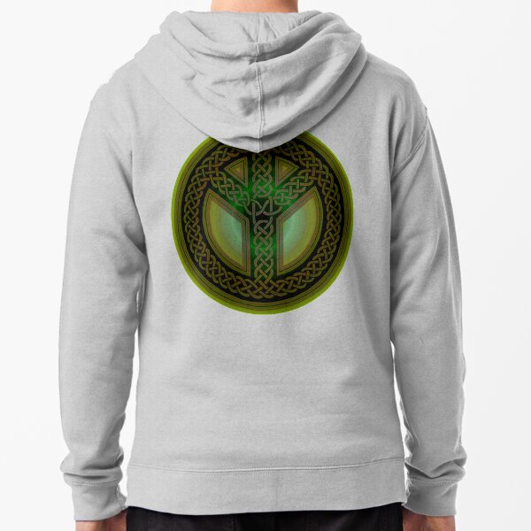 Celtic Knot of Peace Zipped Hoodie