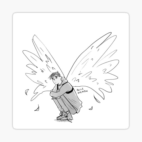 Vista previa del artículo con la obra «Jimmy y sus alas», diseñado y vendido por aliceoseman.