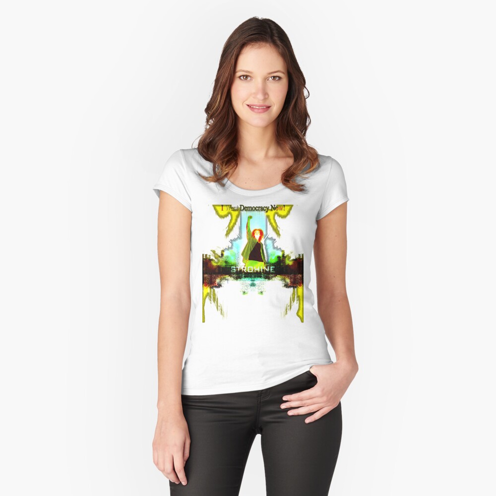 Item preview, Fitted Scoop T-Shirt designed and sold by STROHINE.
