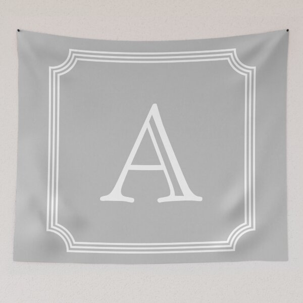 Item preview, Silver Gray Stylish And Elegant Monogram A designed and sold by rewstudio.