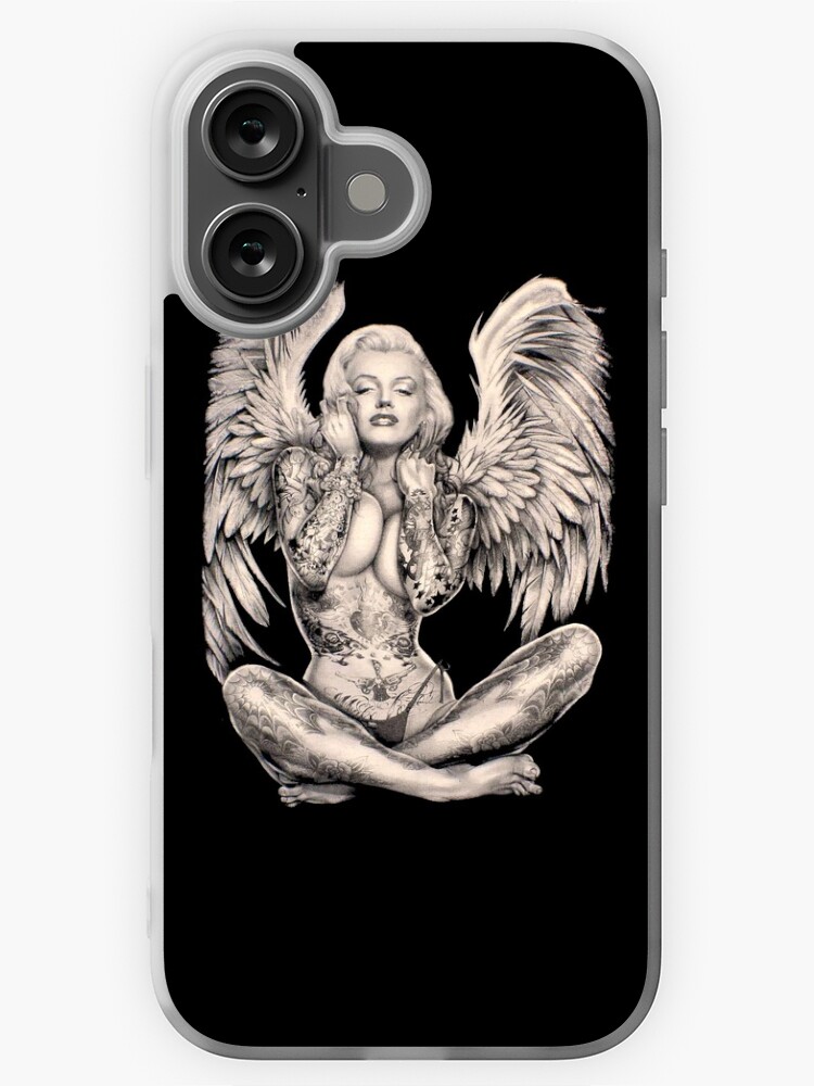 MARILYN : Vintage Abstract Tattooed Angel Print