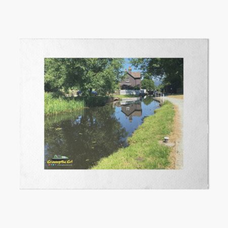 Cottage on the Montgomery canal Art Board Print
