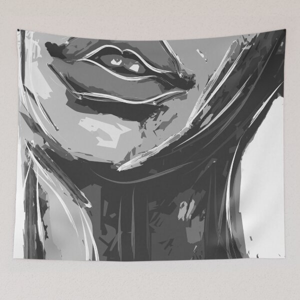Item preview, Monochrome woman lips  designed and sold by Nora Gad.