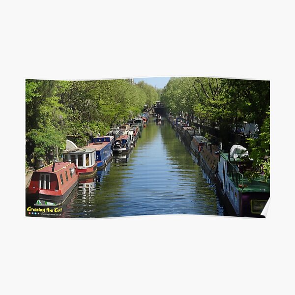 Canal at Little Venice in London Poster