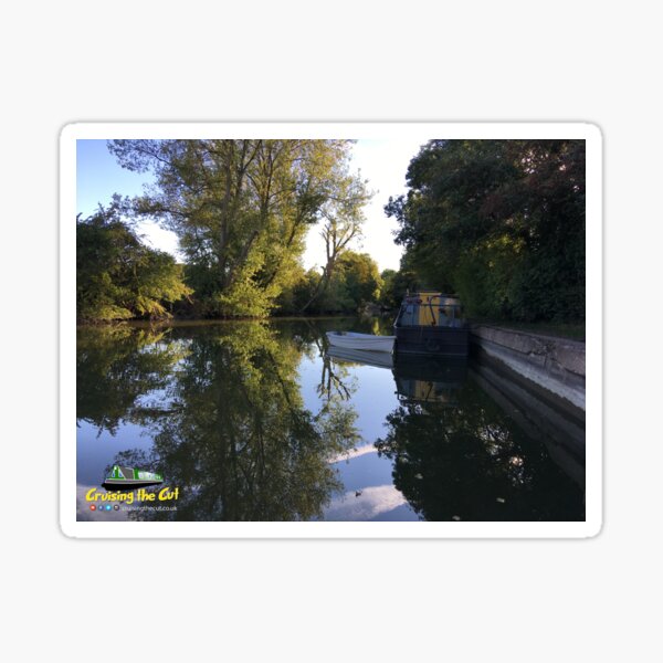 Canal view at Marsworth, England Sticker