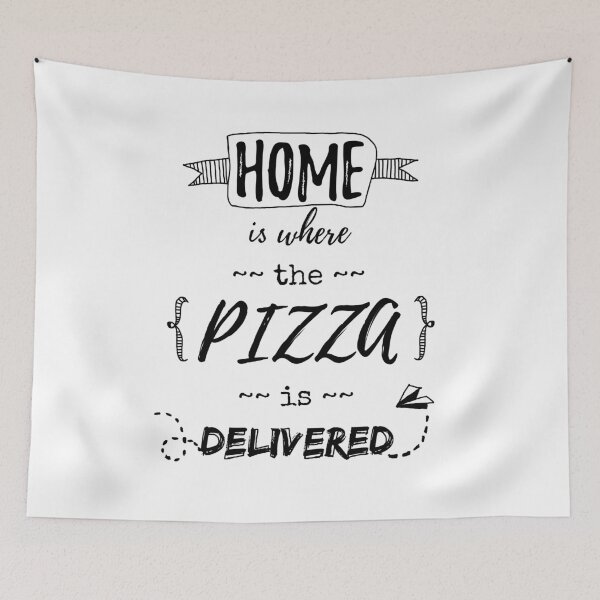 Item preview, Home Is Where The Pizza Is Delivered designed and sold by Fairytale Farmer.