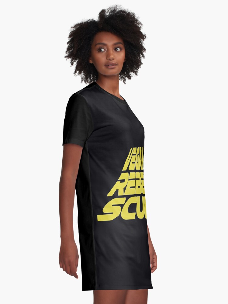 Vegan Rebel Scum Starwars" Graphic T-Shirt Dress Sale by OmniDeals | Redbubble