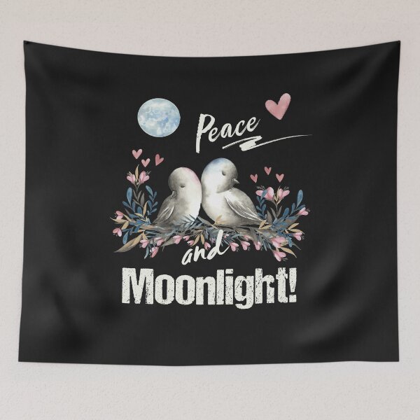Item preview, BEAUTIFUL PEACE, LOVE AND MOONLIGHT DOVES designed and sold by Jecolds.