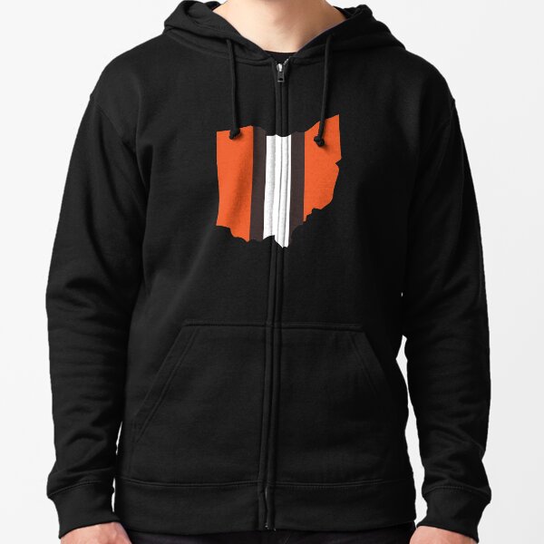 Cleveland Browns Stripe Zipped Hoodie