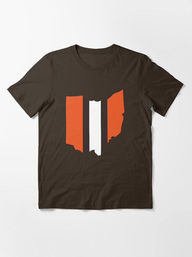 Cleveland Browns Stripe Essential T-Shirt for Sale by corbrand