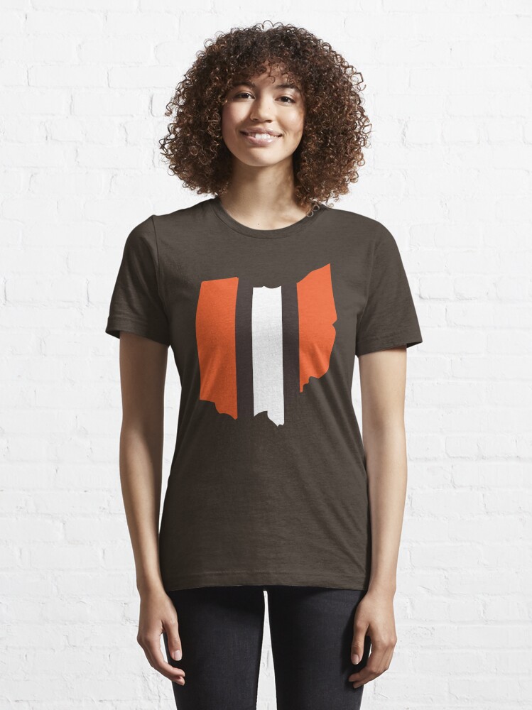 Women's Nike Heather Charcoal Cleveland Browns Local Fashion Tri-Blend T-Shirt Size: Small