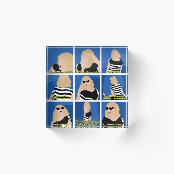 Bridesmaids Meme Acrylic Block