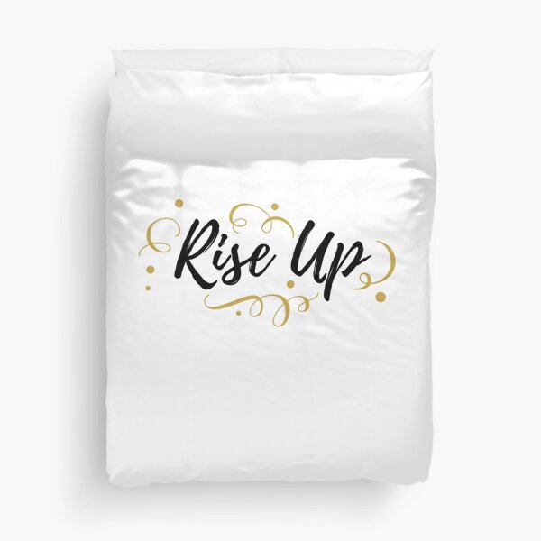 Rise Up Hamilton - Overcoming, Hope, Revolution & Motivation Duvet Cover