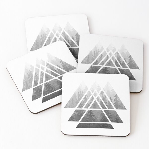 Item preview, Sacred Geometry Triangles - Misty Forest designed and sold by maryedenoa.