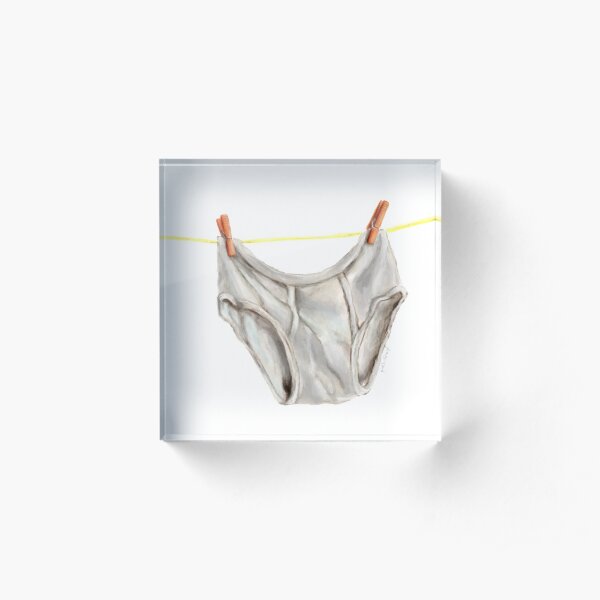 The Underwear Acrylic Block