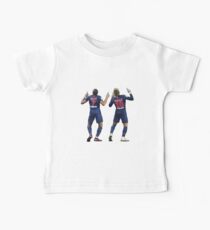 Kylian Mbappe & Neymar Jr | PSG Celebration Illustration Design Baby Tee
