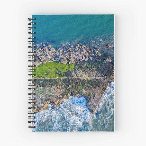 Item preview, Filey Brigg Seaside Rocks Ocean Waves Abstract Aerial Photograph designed and sold by skyfilming.