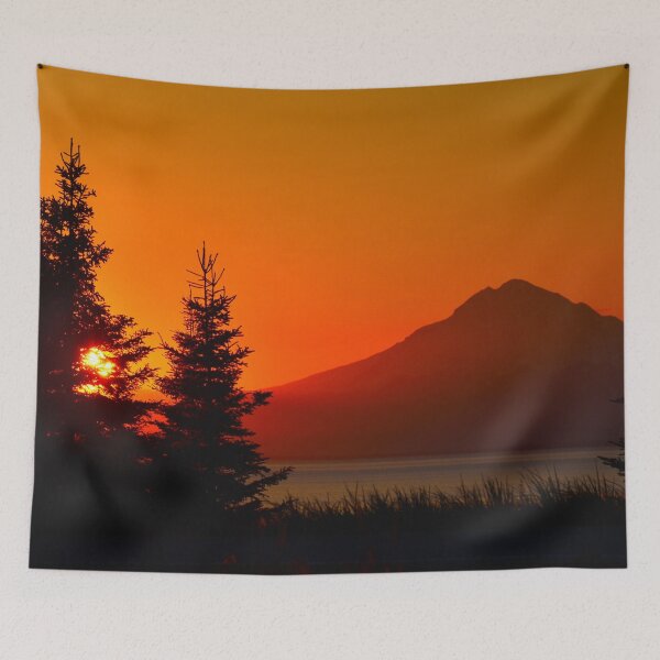 Item preview, Orange Sky - Mt. Redoubt designed and sold by AlsknMommaBear2.