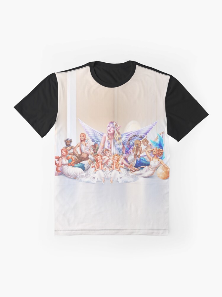 Alternate view of 12 Zodiac Ladies - Wallpapers Graphic T-Shirt