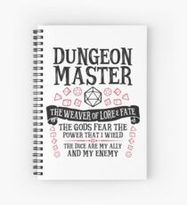 Cuaderno de espiral Dungeon Master, The Weaver of Lore & Fate - Dungeons & Dragons (Texto negro)